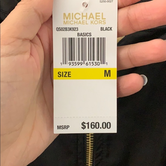 Michael Kors black & gold anorak drawstring jacket - Picture 7 of 9